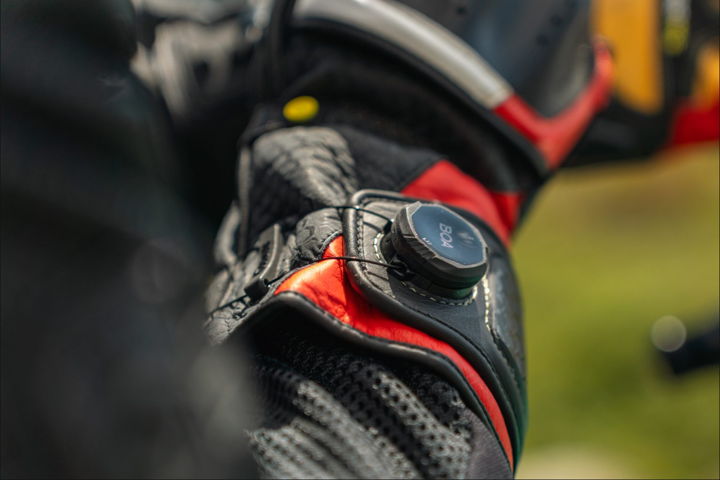 Knox Handroid MK5 Guanti da Corsa in Pelle | Uomo | Rosso | 11769404105 