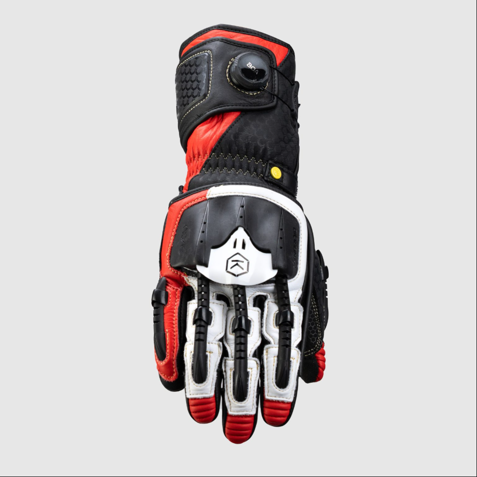 Knox Handroid MK5 Guanti da Corsa in Pelle | Uomo | Rosso | 11769404105 