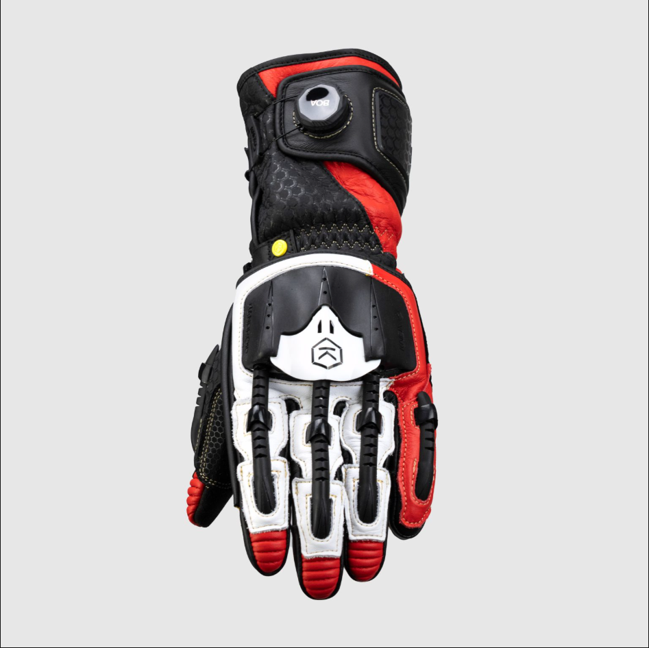 Knox Handroid MK5 Guanti da Corsa in Pelle | Uomo | Rosso | 11769404105 
