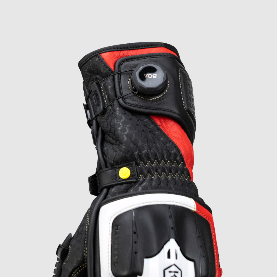 Knox Handroid MK5 Guanti da Corsa in Pelle | Uomo | Rosso | 11769404105 