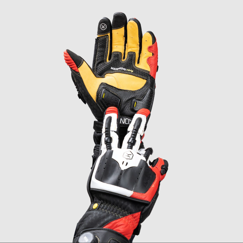 Knox Handroid MK5 Guanti da Corsa in Pelle | Uomo | Rosso | 11769404105 