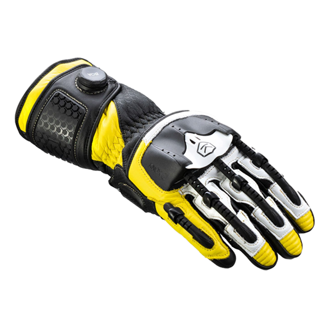 Knox Handroid MK5 Guanti da corsa in pelle | Uomo | Giallo | 11769404104 