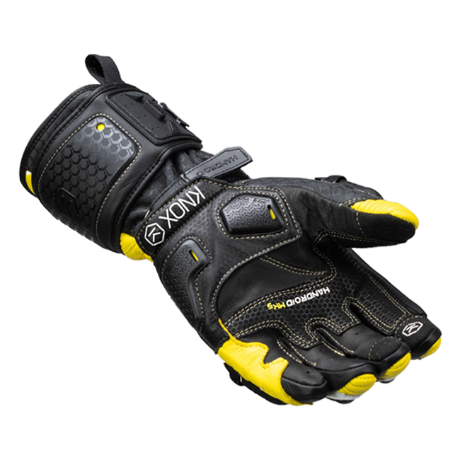 Knox Handroid MK5 Guanti da corsa in pelle | Uomo | Giallo | 11769404104 