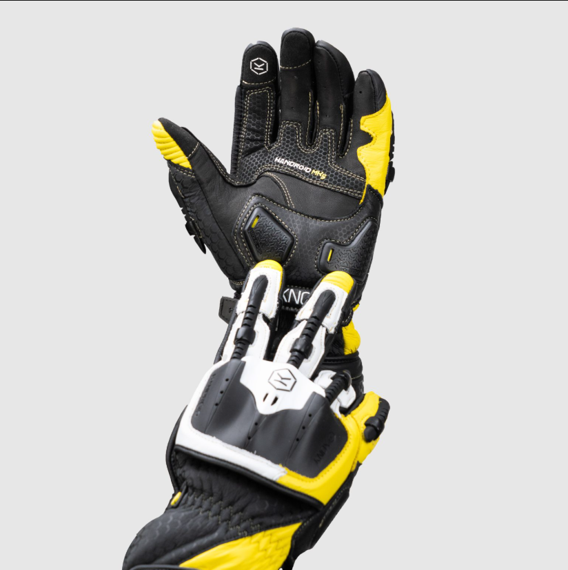 Knox Handroid MK5 Guanti da corsa in pelle | Uomo | Giallo | 11769404104 
