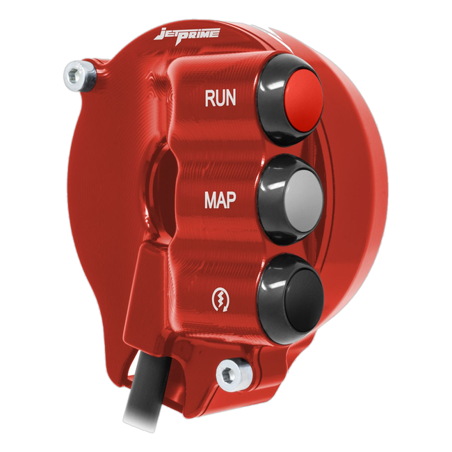 Gasgriffgehäuse mit integriertem Lenkerschalter JetPrime Aprilia RSV4 1100 Factory (21-26) JP CO AP660RV