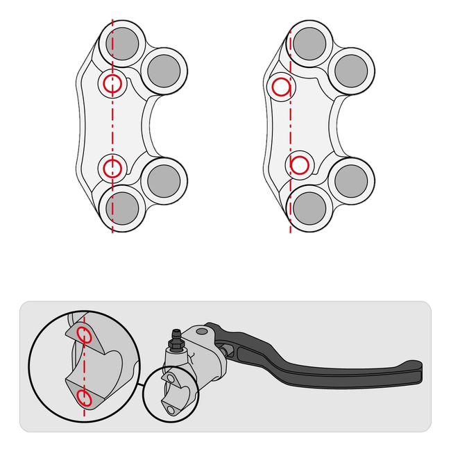 Lenkerschalter Street rechts JetPrime Ducati Panigale V4 R (19-24) JP PLD 020R – fluchtendes Lochbild
