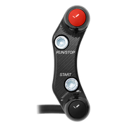 Lenkerschalter SuperSport rechts JetPrime Ducati Panigale V2 955 (20-24) JP SPDB 006 – für Mectronik-Dashboard, versetztes Lochbild