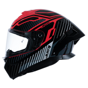 Casco Just1 J-STR Tactical Argento / Rosso Lucido 6030390171003 