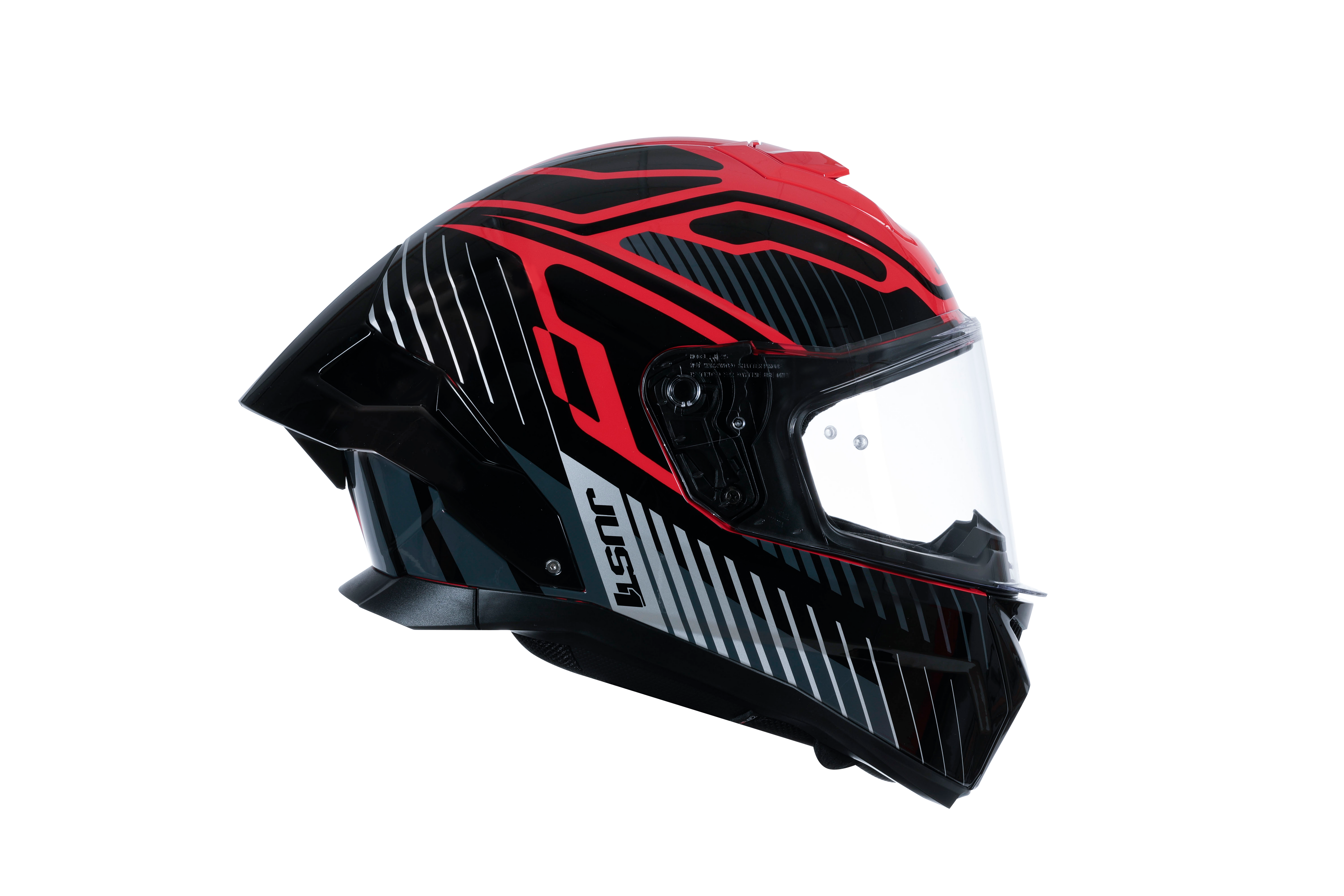 Casco Just1 J-STR Tactical Argento / Rosso Lucido 6030390171003 