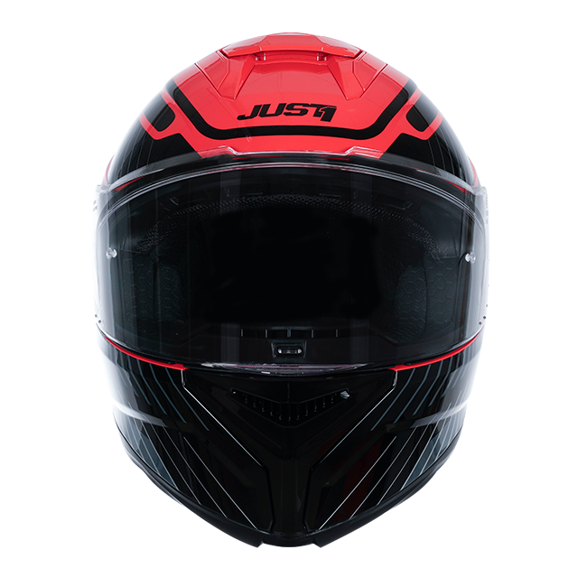 Casco Just1 J-STR Tactical Argento / Rosso Lucido 6030390171003 