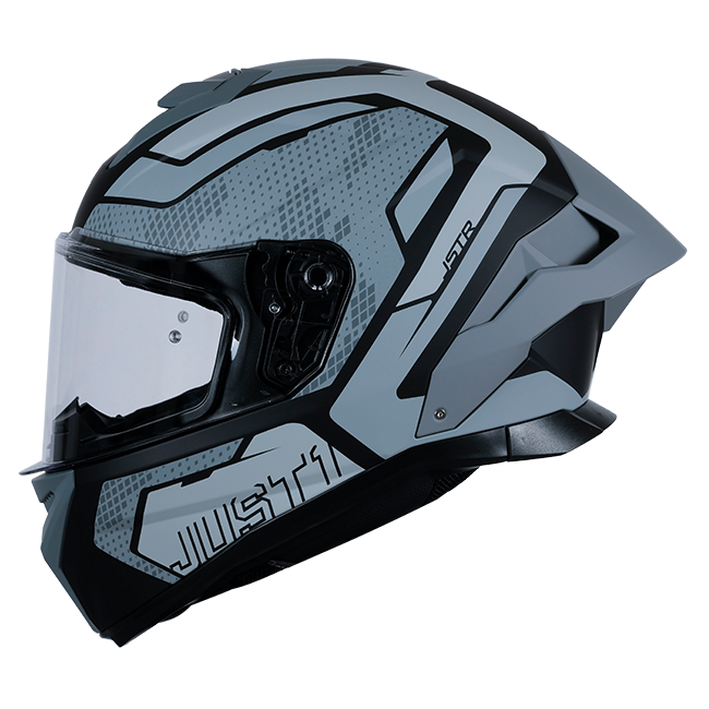 Casco Just1 J-STR Union Grigio / Nero Opaco 6030390201001 