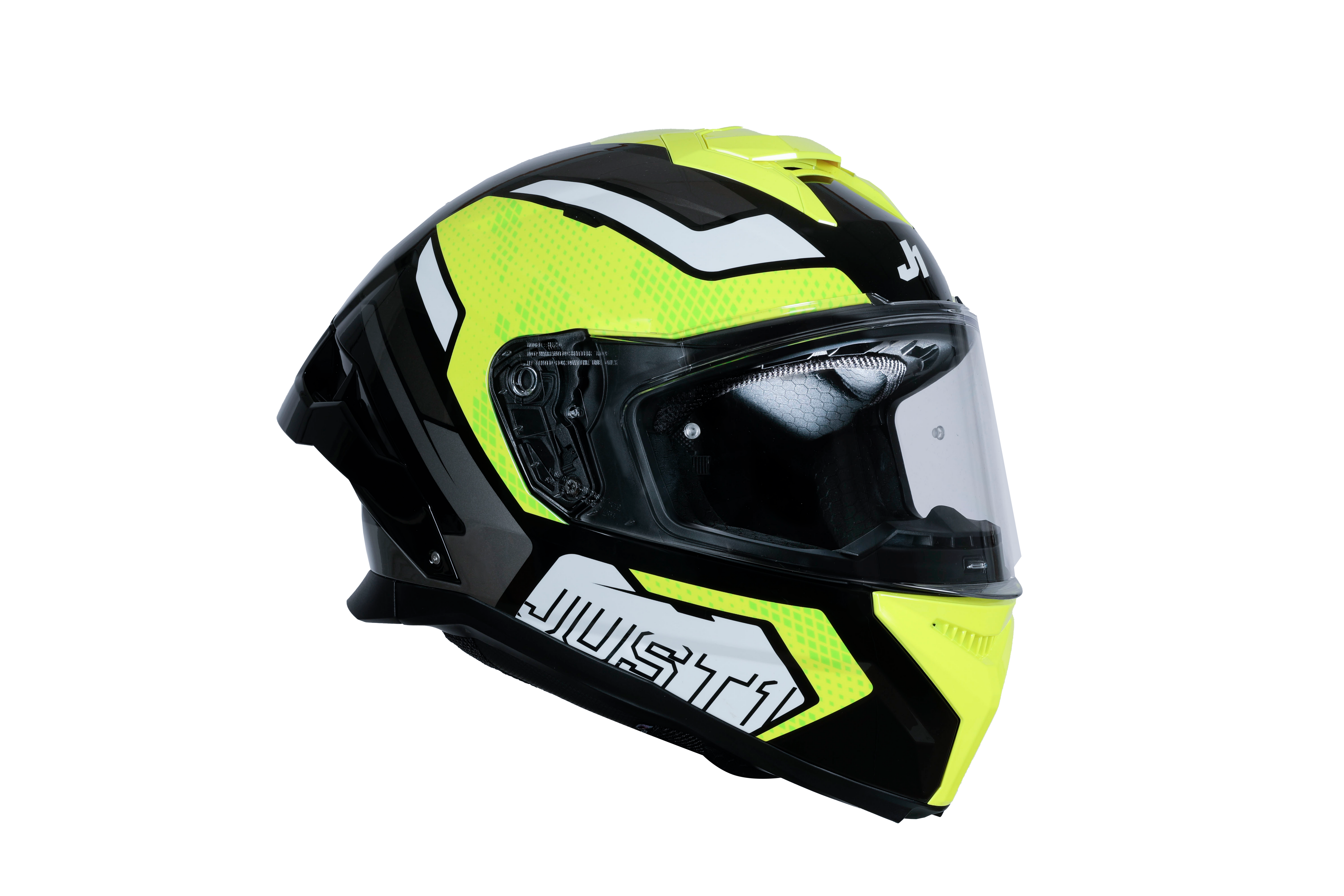 Just1 J-STR casco Unione Neon Giallo / Nero Lucido 6030390191001 