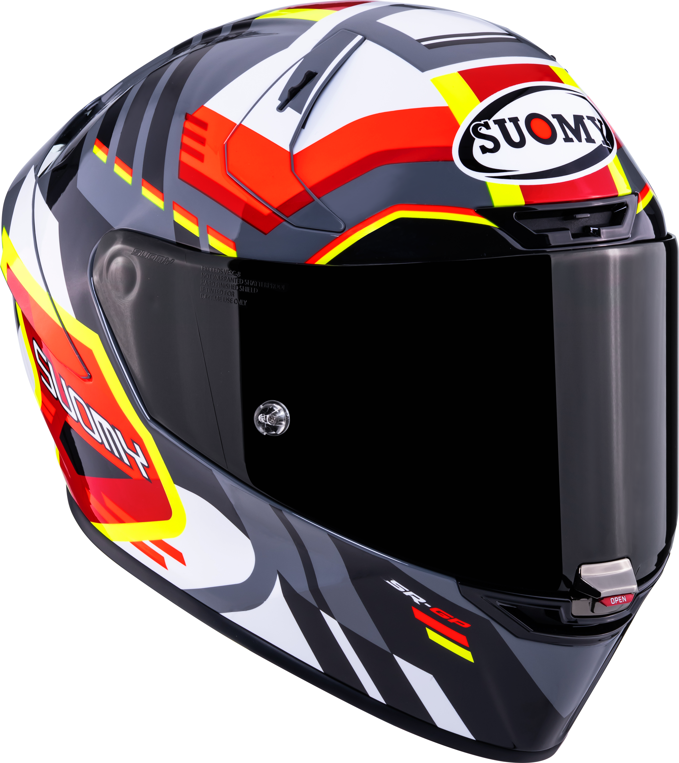 Casco Suomy SR-GP Evo Infrared Bianco/Nero/Rosso K6S20024 