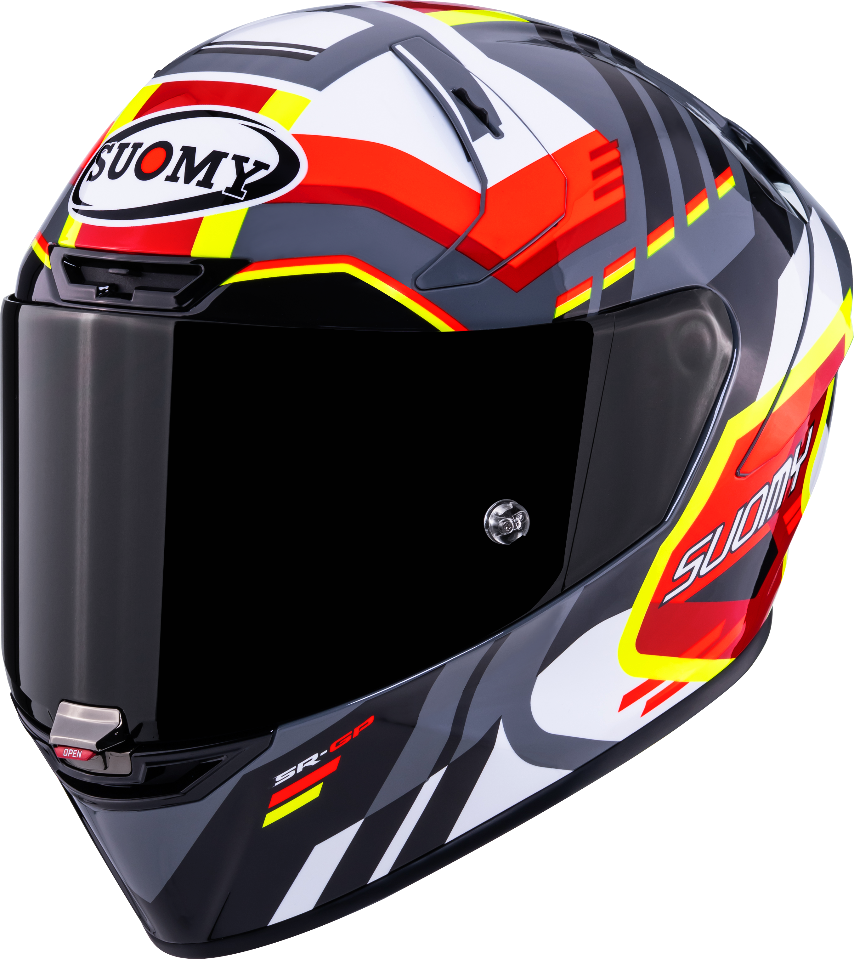 Casco Suomy SR-GP Evo Infrared Bianco/Nero/Rosso K6S20024 