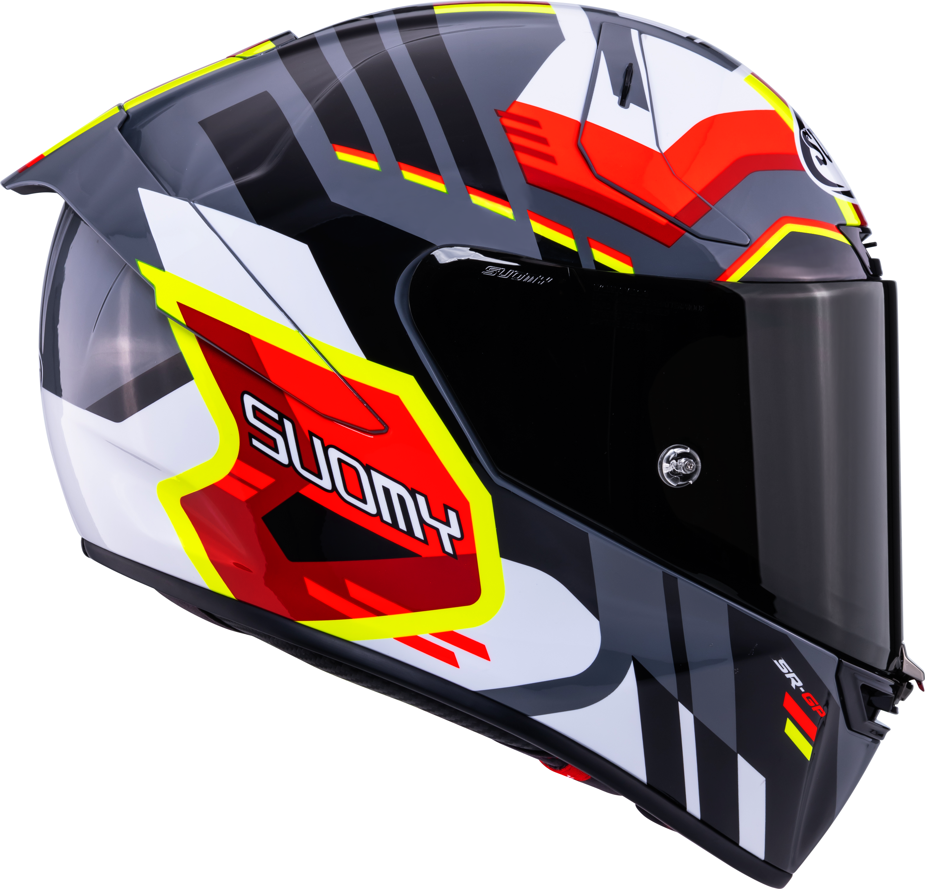 Casco Suomy SR-GP Evo Infrared Bianco/Nero/Rosso K6S20024 