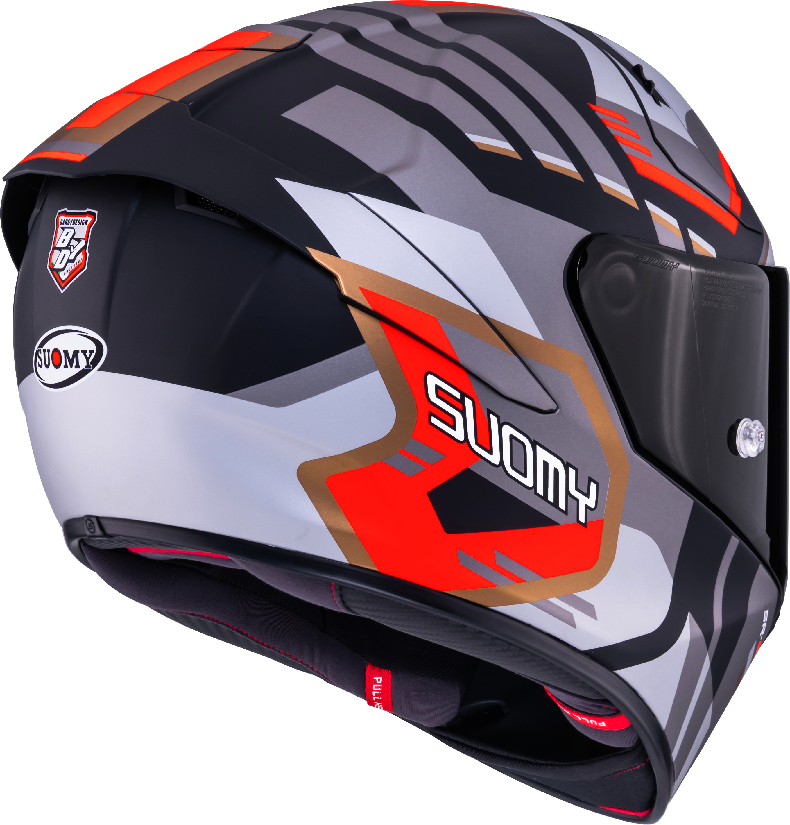 Casco Suomy SR-GP Evo Infrared Opaco Grigio/Rosso/Nero K6S20025 