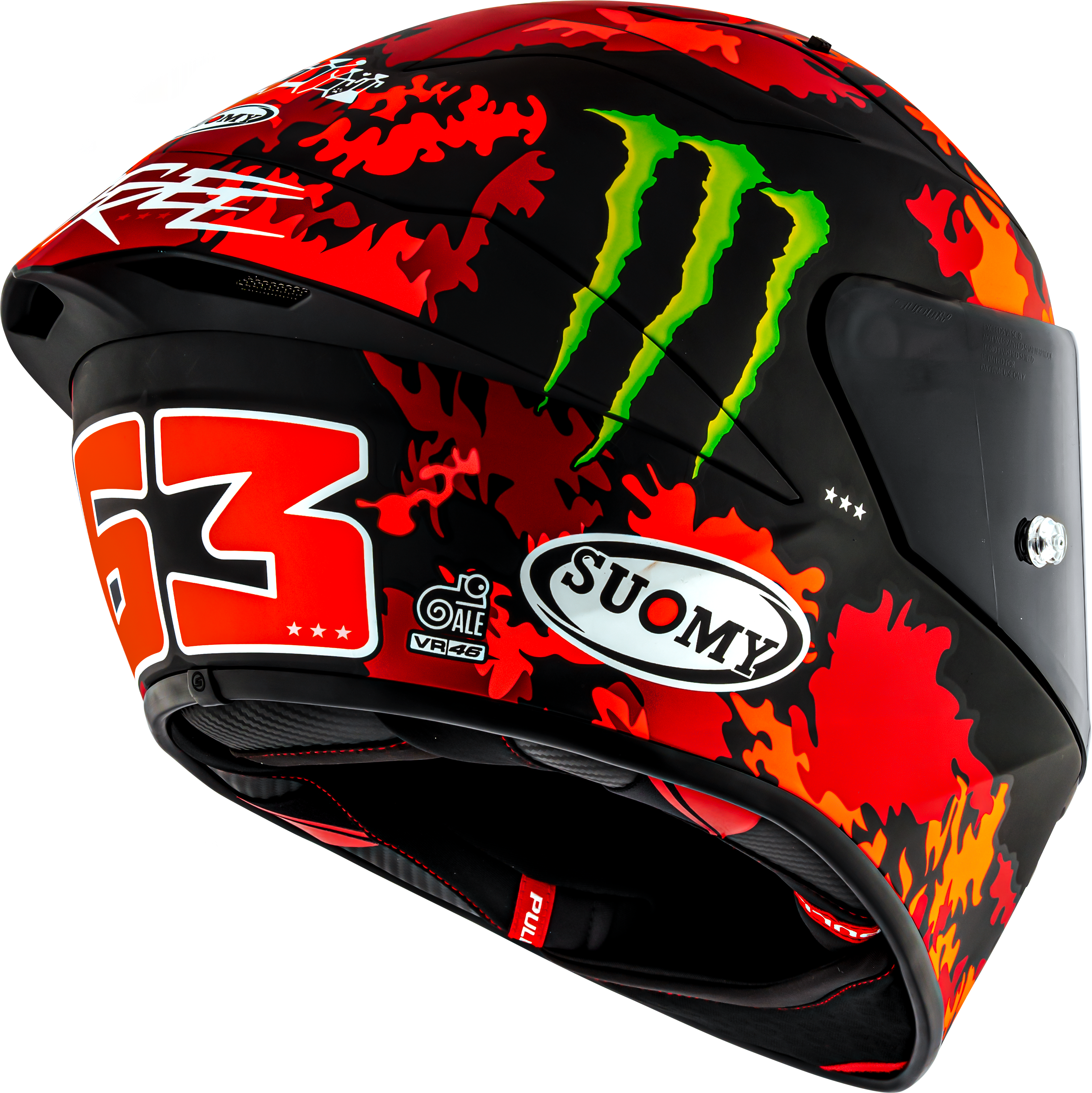 Casco Suomy S1-XR GP Francesco Pecco Bagnaia Monster Replica 2025 K6SX0017 