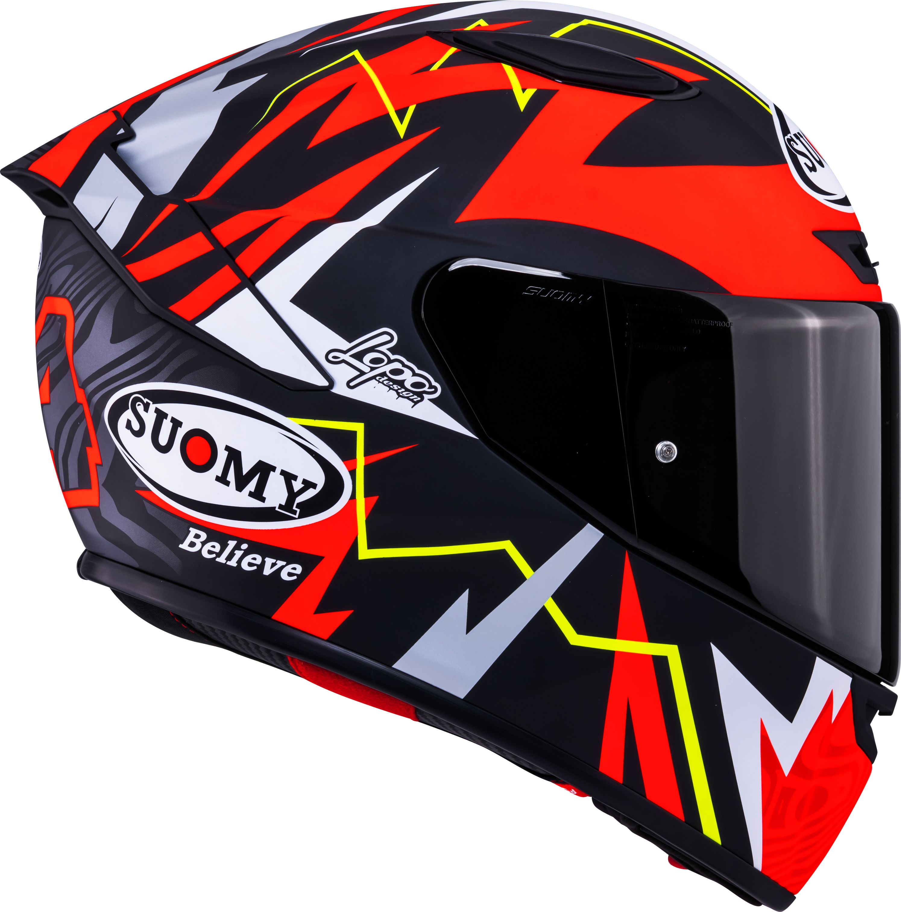 Suomy Track-1 Casco Matt Rosso Replica di Sam Lowes 2025 K6T10020 