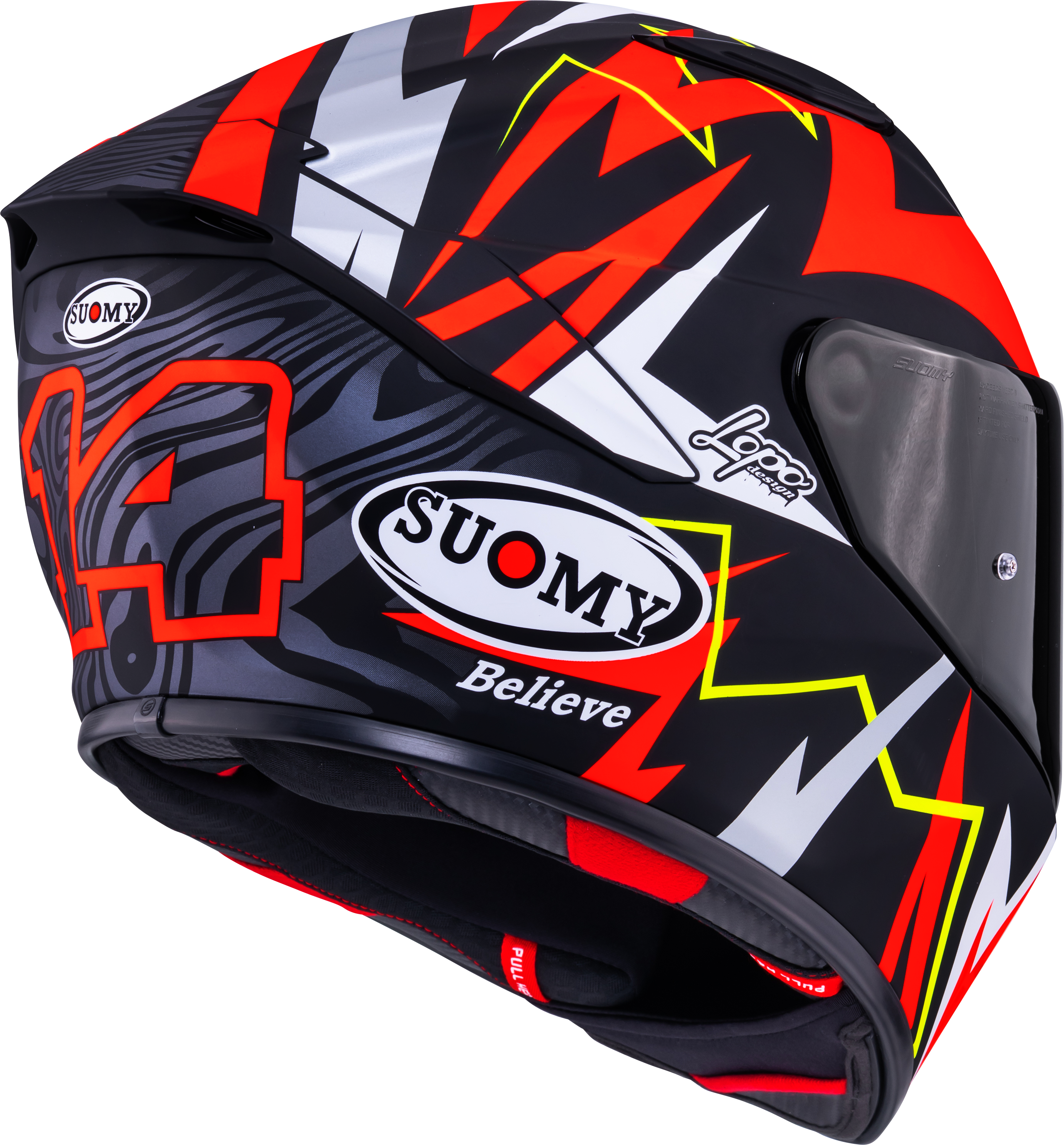 Suomy Track-1 Casco Matt Rosso Replica di Sam Lowes 2025 K6T10020 