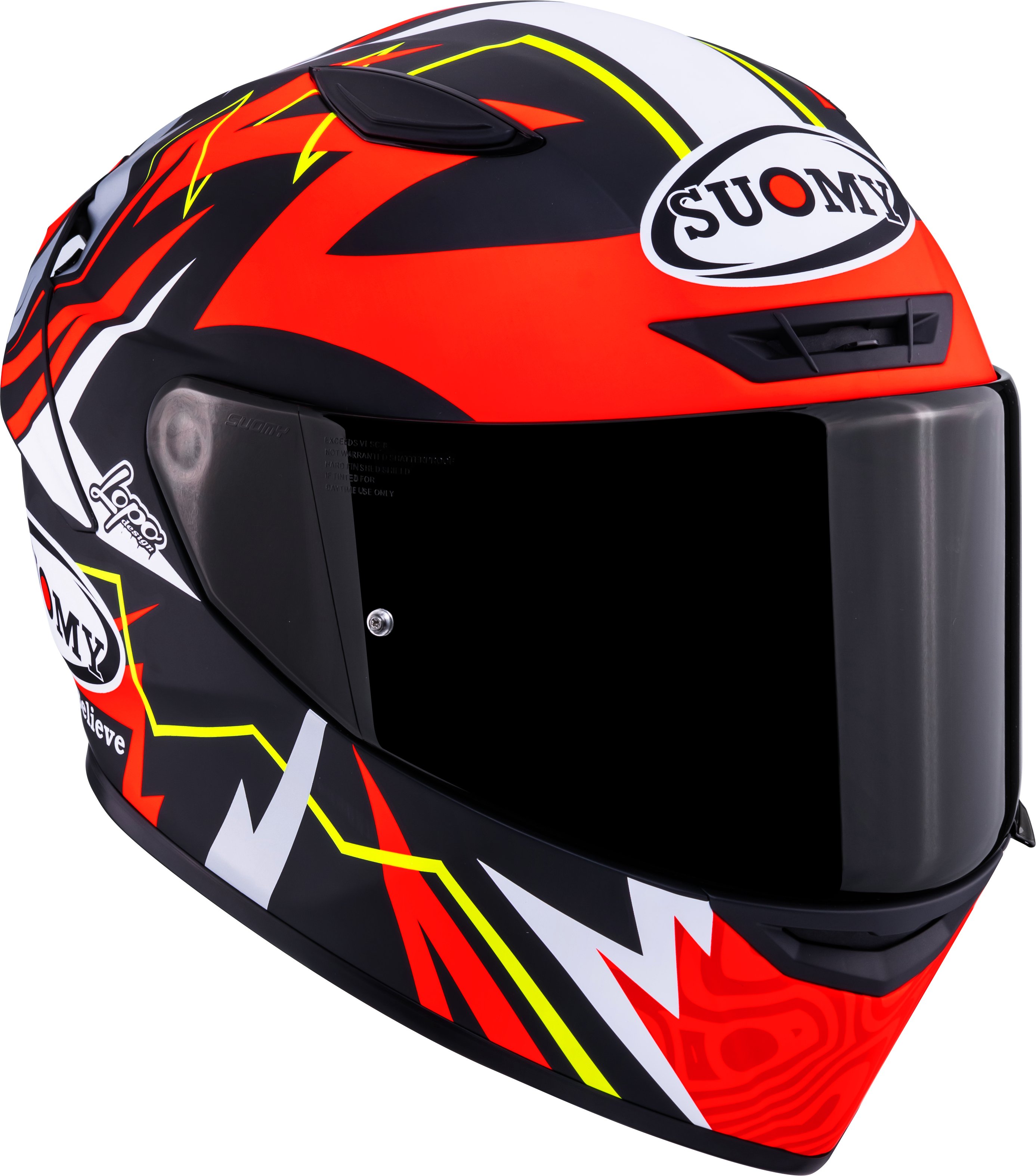 Suomy Track-1 Casco Matt Rosso Replica di Sam Lowes 2025 K6T10020 