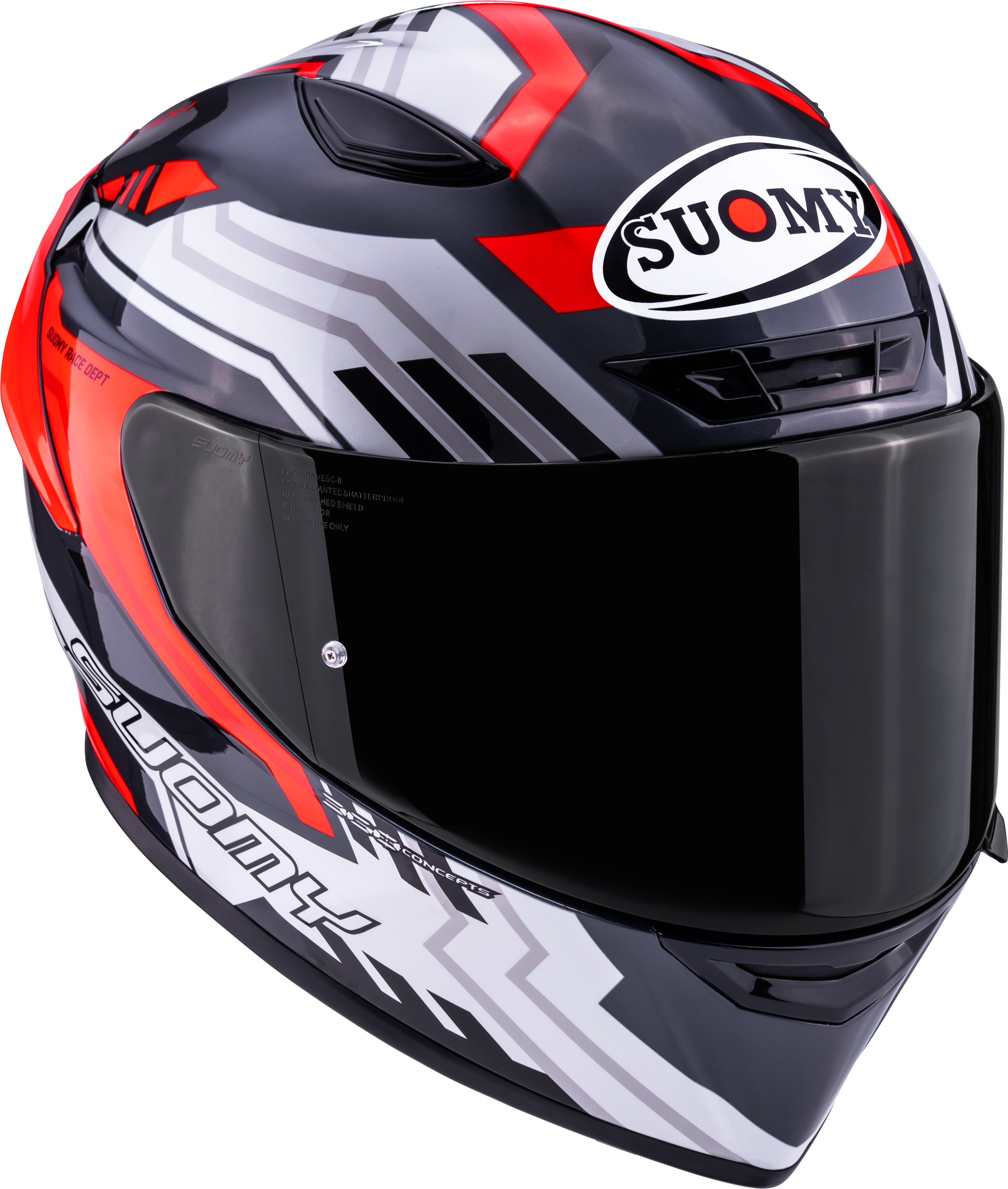 Casco Suomy Track-1 Framework Bianco/Rosso K6T10022 