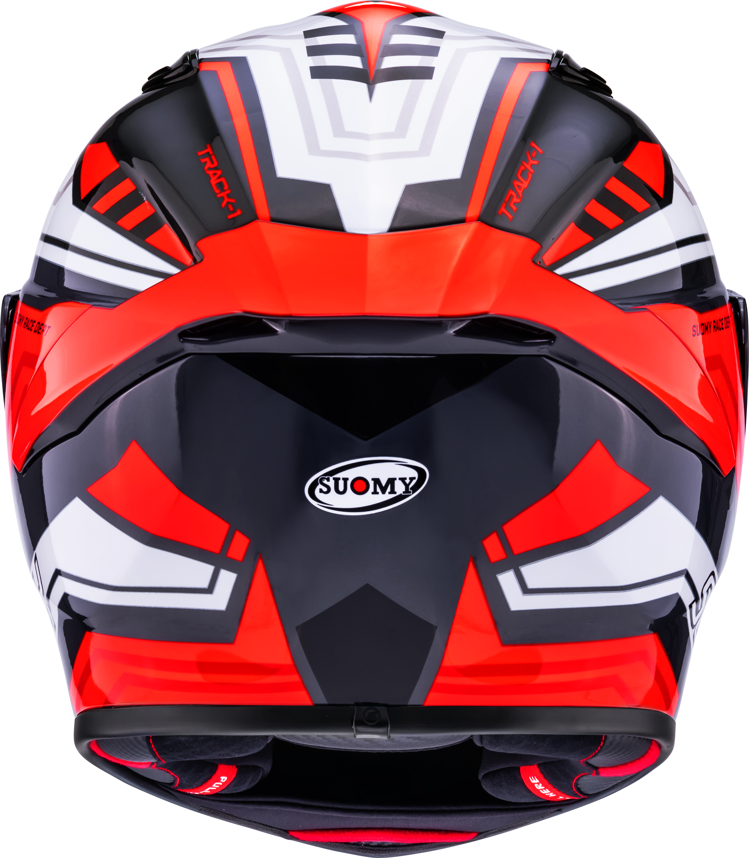 Casco Suomy Track-1 Framework Bianco/Rosso K6T10022 