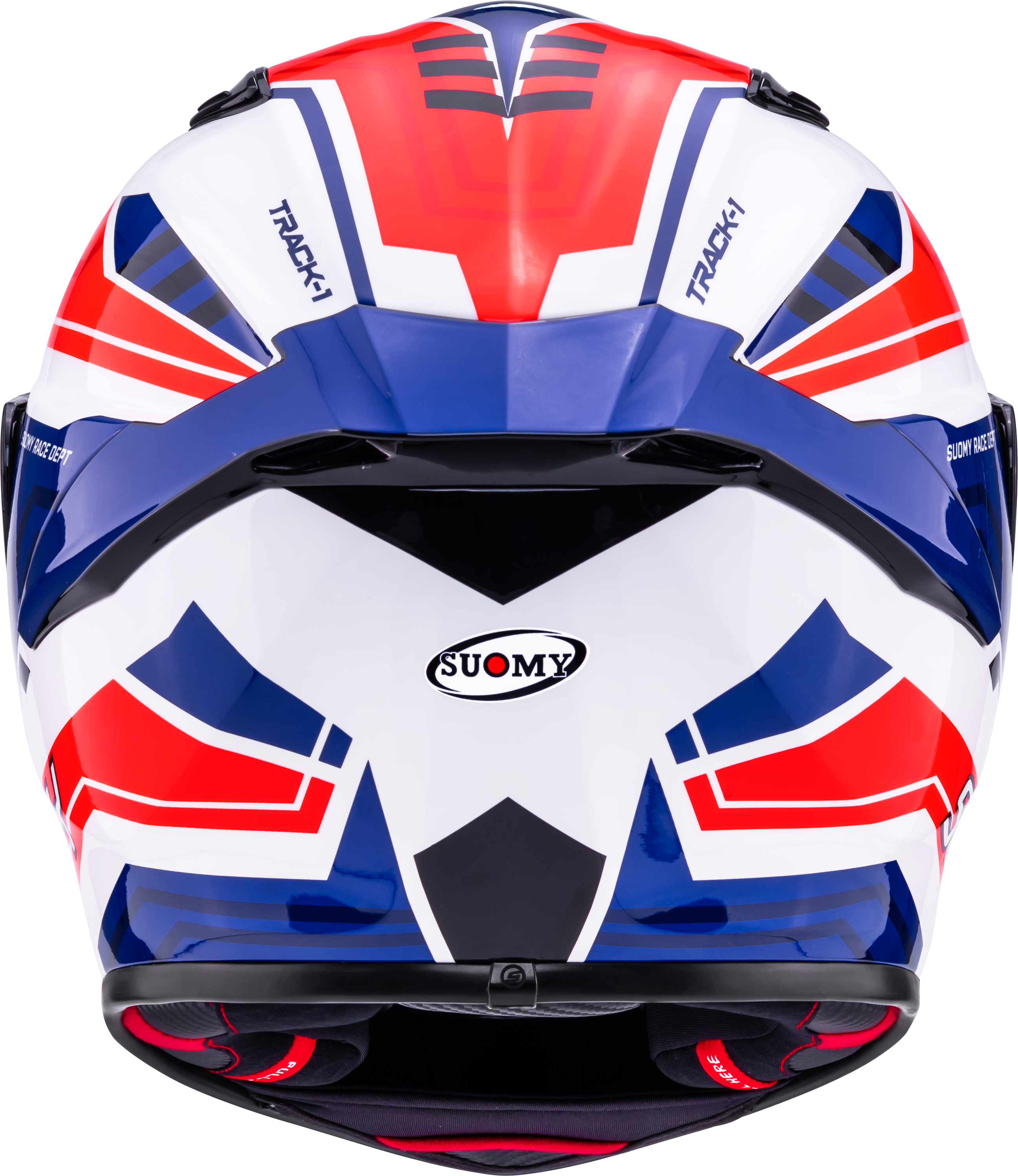 Casco Suomy Track-1 Framework Bianco/Rosso/Blu K6T10023 