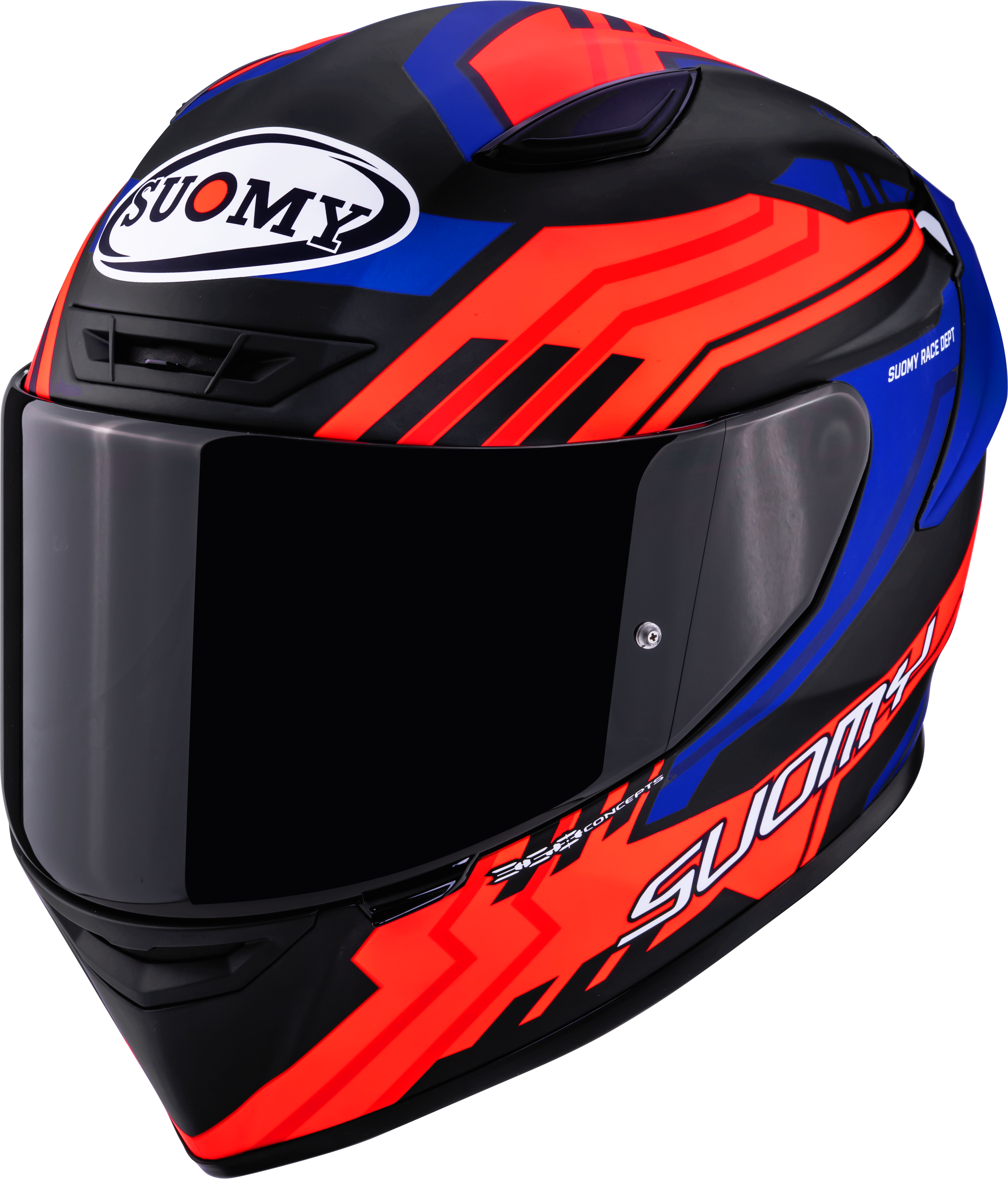 Casco Suomy Track-1 Framework Matt Nero/Rosso/Blu K6T10024 