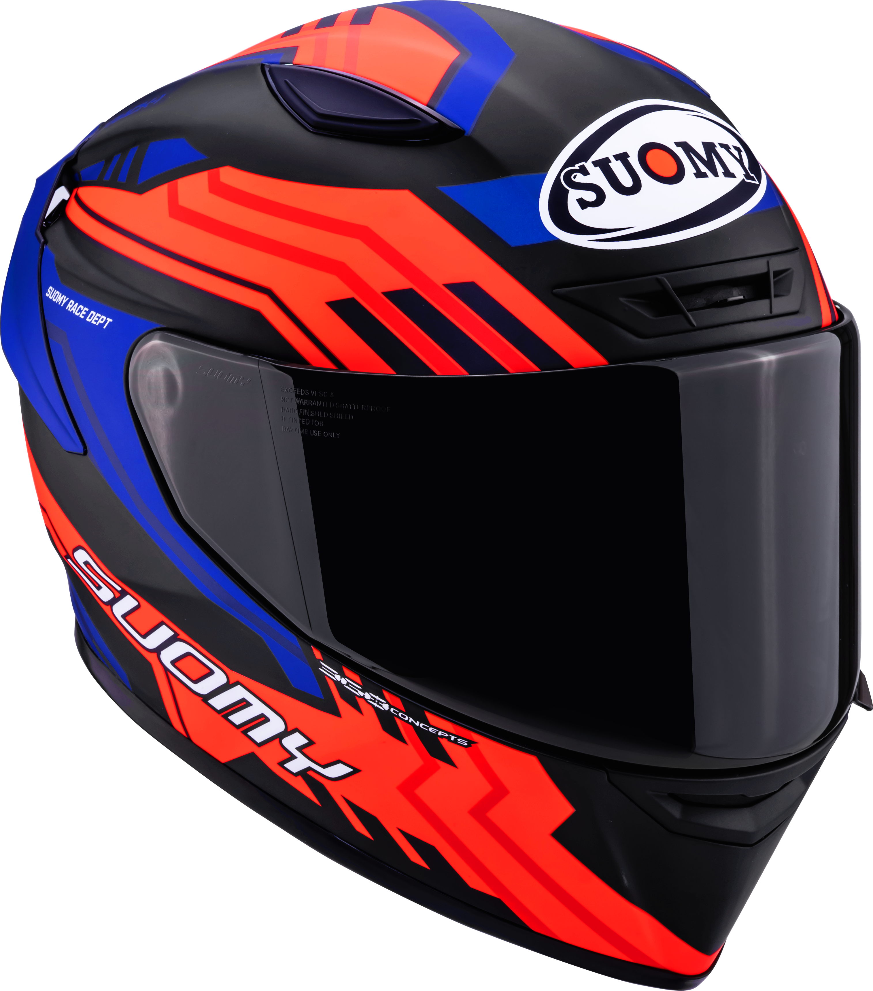 Casco Suomy Track-1 Framework Matt Nero/Rosso/Blu K6T10024 