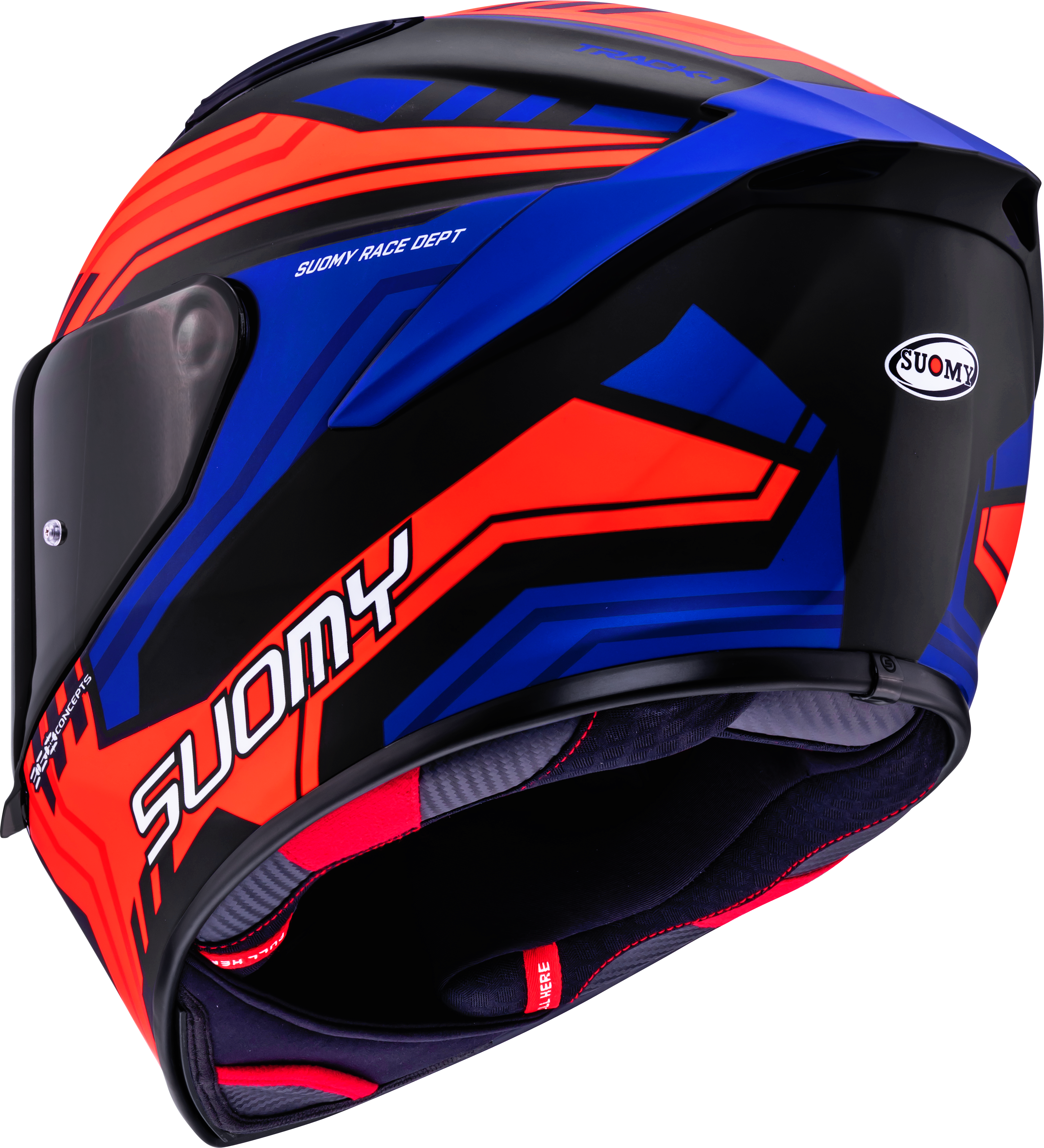 Casco Suomy Track-1 Framework Matt Nero/Rosso/Blu K6T10024 