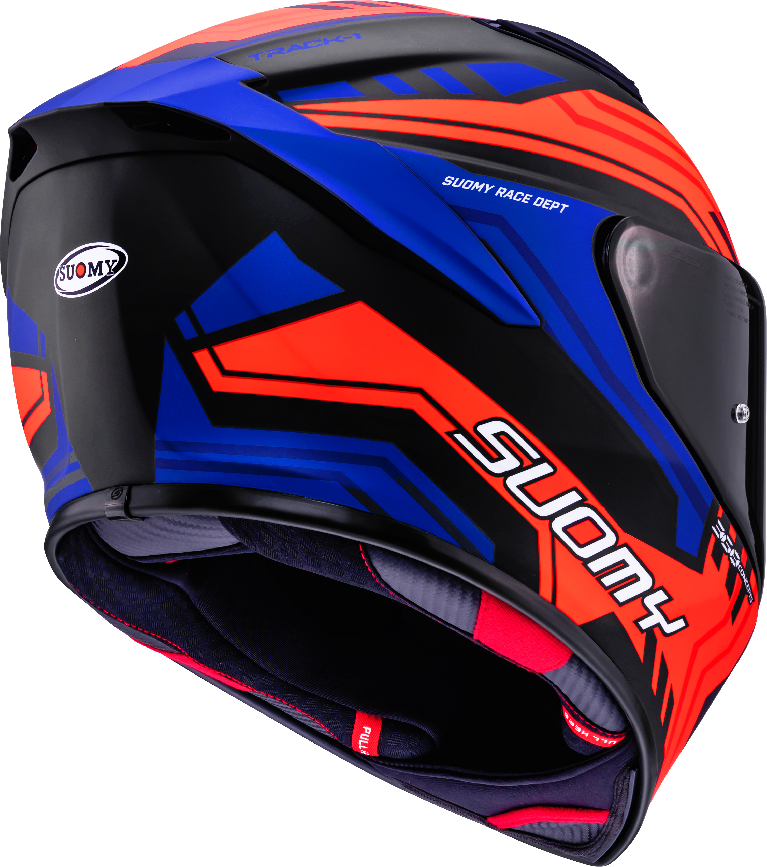 Casco Suomy Track-1 Framework Matt Nero/Rosso/Blu K6T10024 