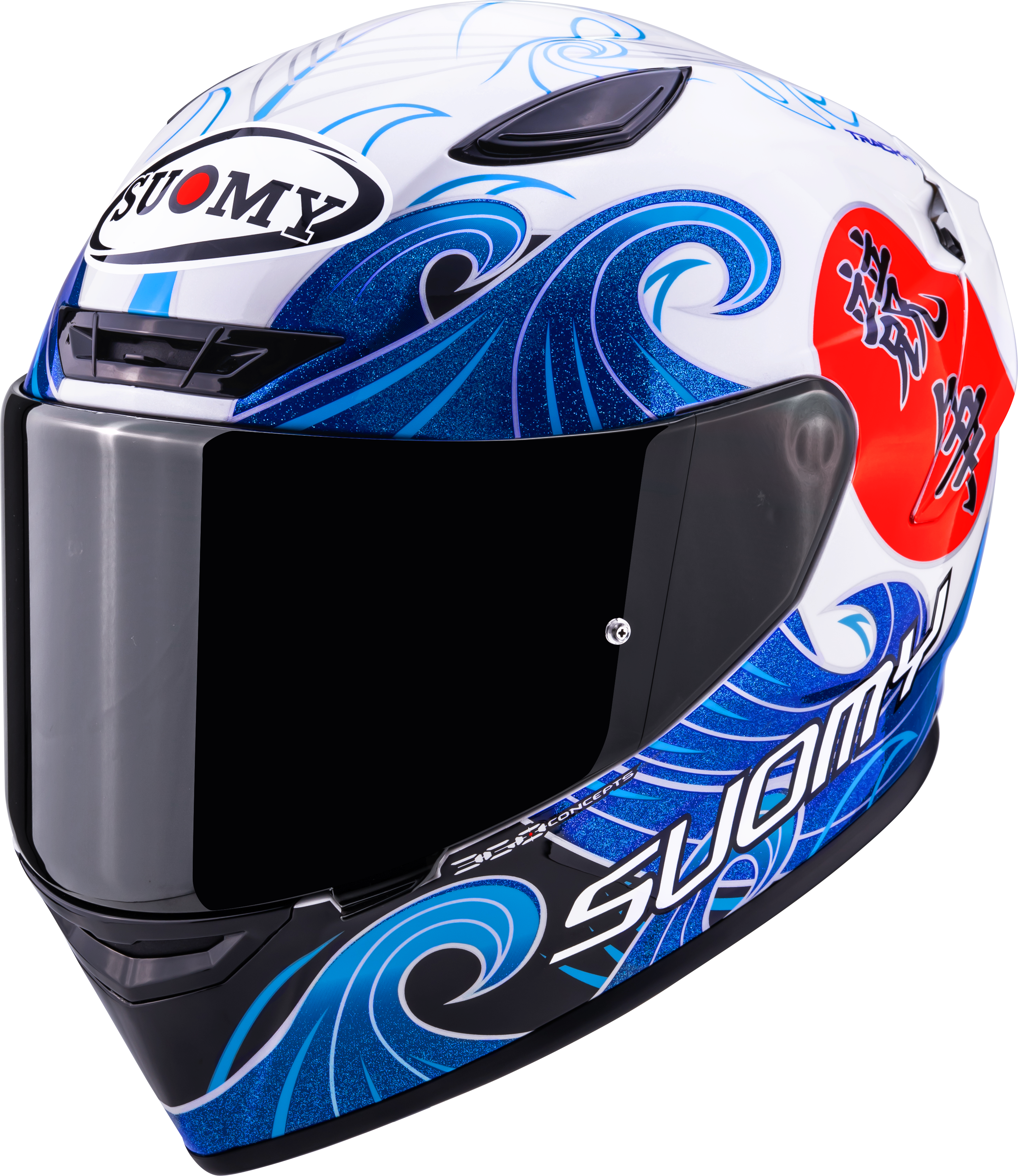Casco Suomy Track-1 Waves Bianco K6T10025 