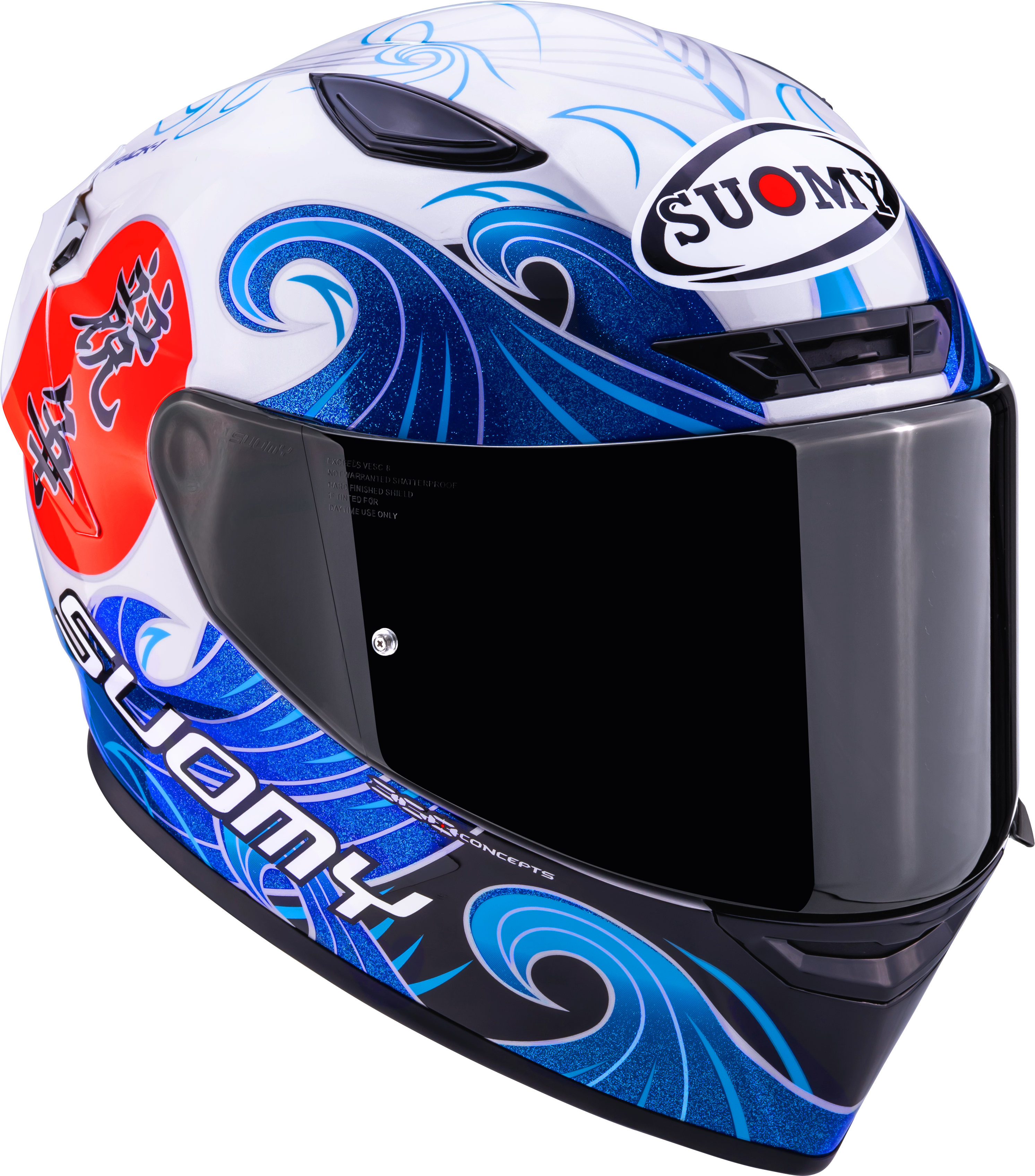 Casco Suomy Track-1 Waves Bianco K6T10025 