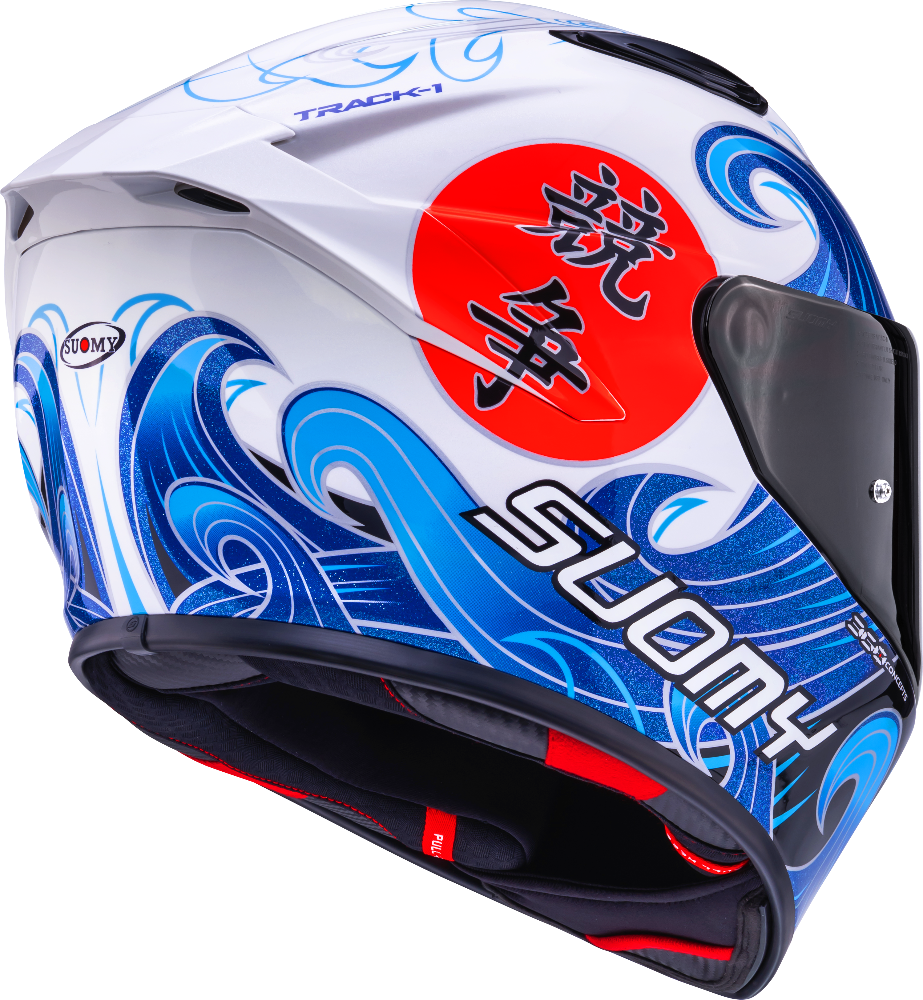 Casco Suomy Track-1 Waves Bianco K6T10025 