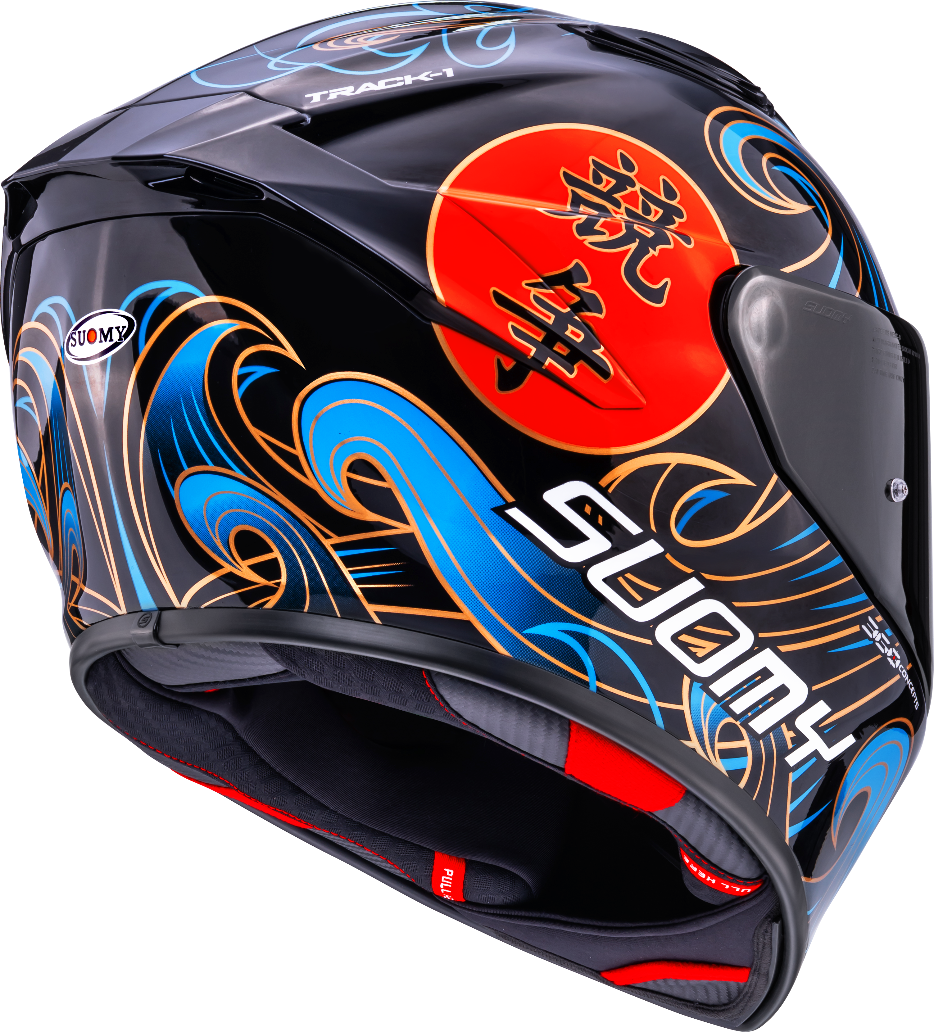Casco Suomy Track-1 Helm Waves Nero K6T10026 