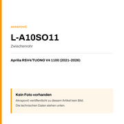 Akrapovic Zwischenrohr Aprilia RSV4 / TUONO V4 1100 (21-26) L-A10SO11 — Platzhalter, kein Herstellerfoto verfügbar