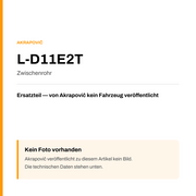 Akrapovic Zwischenrohr L-D11E2T — Platzhalter, kein Herstellerfoto verfügbar