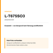 Akrapovic Zwischenrohr L-T675SO3 — Platzhalter, kein Herstellerfoto verfügbar