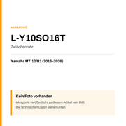 Akrapovic Zwischenrohr Yamaha MT-10 / R1 (15-26) L-Y10SO16T — Platzhalter, kein Herstellerfoto verfügbar