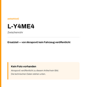 Akrapovic Zwischenrohr L-Y4ME4 — Platzhalter, kein Herstellerfoto verfügbar