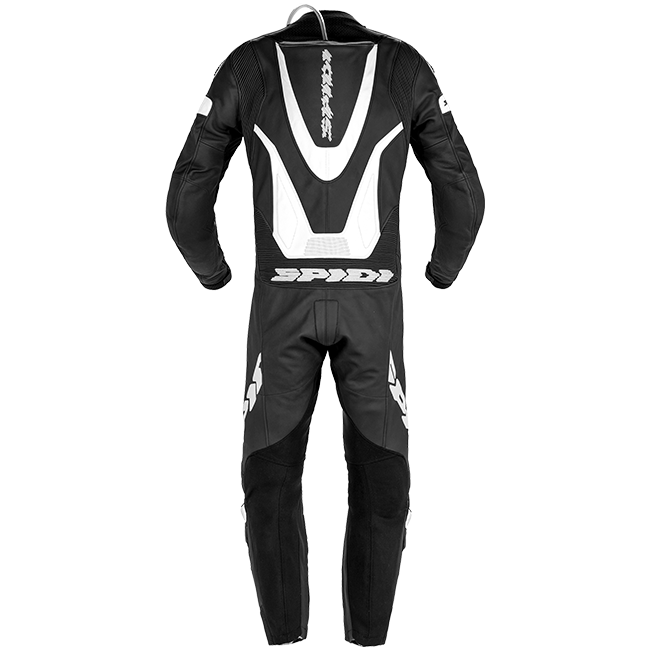 Spidi Laser Pro tuta intera Tuta in pelle – Tuta da corsa perforata | Uomo | Nero/Bianco | Y154011 