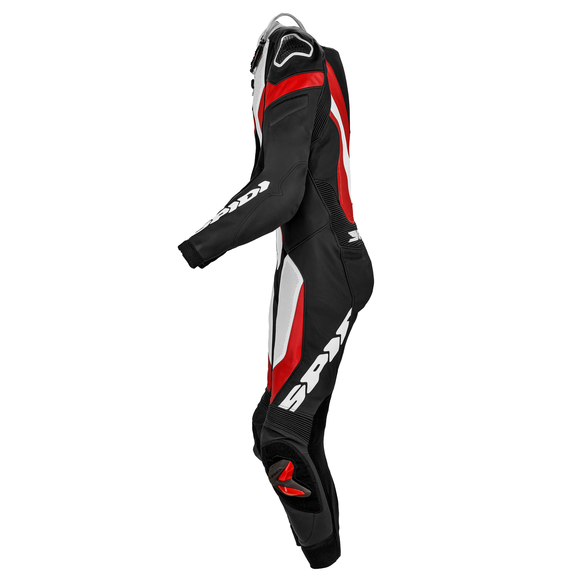 Spidi Laser Pro tuta intera Tuta in pelle – Tuta da corsa perforata | Uomo | Rosso | Y154014 