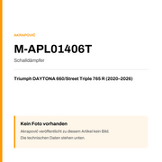 Akrapovic Schalldämpfer Triumph DAYTONA 660 / Street Triple 765 R (20-26) M-APL01406T — Platzhalter, kein Herstellerfoto verfügbar