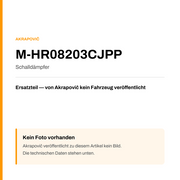 Akrapovic Schalldämpfer M-HR08203CJPP — Platzhalter, kein Herstellerfoto verfügbar