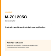 Akrapovic Schalldämpfer M-Z01205C — Platzhalter, kein Herstellerfoto verfügbar