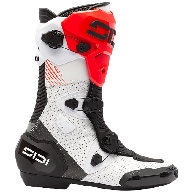 Stivali da moto Sidi MAG 2 Air Bianco Nero Rosso - 391 