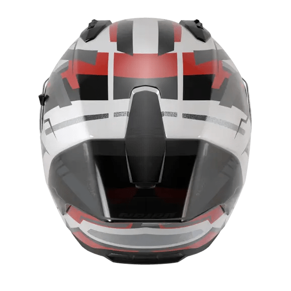 Nolan N60-6 Sport Casco Corsa Bianco / Nero / Rosso / Finitura Metallizzata 356 