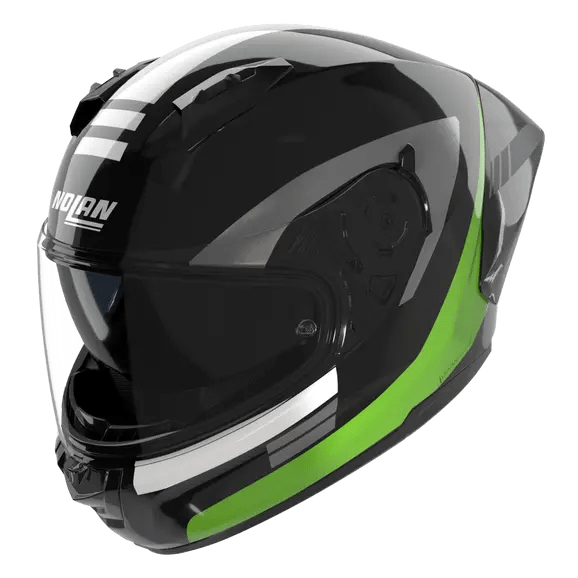 Nolan N60-6 Sport Casco Contrasto Nero / Verde Fluorescente / Finitura Lucida 358 