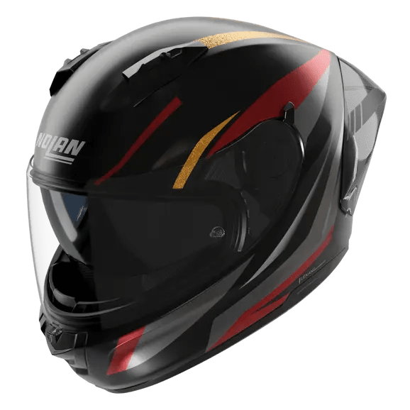 Nolan N60-6 Sport Casco Lesmo Nero / Rosso / Antracite / Finitura in Metallo Dorato 353 