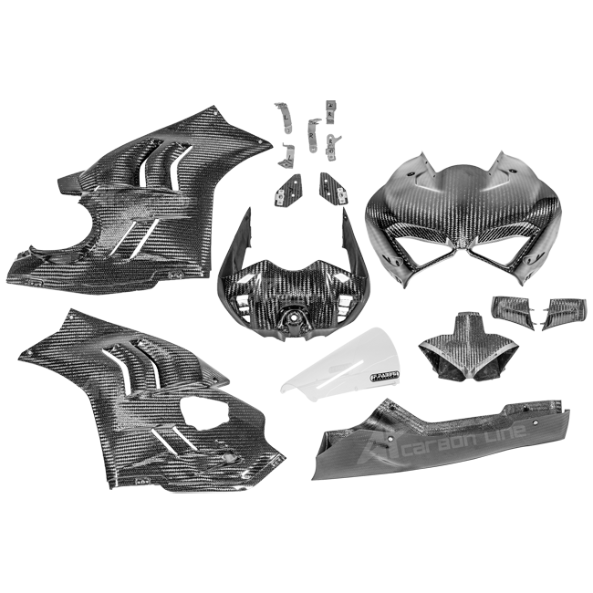 Set di rivestimento SBK completo 400 g di carbonio AP Ducati Panigale V4/S/R (22-24)